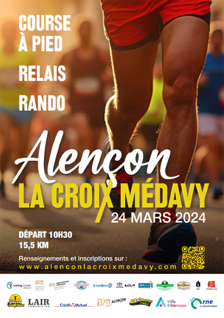 affiche de la course Alençon - La Croix Médavy
